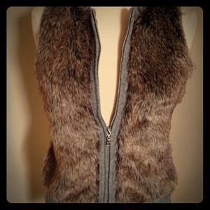Faux fur vest