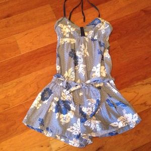 Blue Hawaiian romper