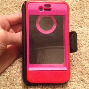 Pink and Red Otter Box