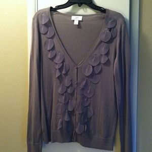 Ann Taylor Loft grey cardigan