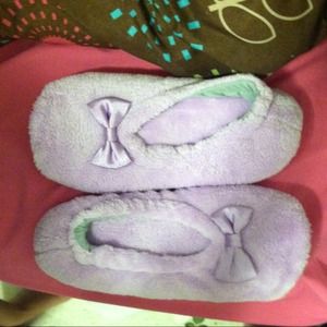 Purple slip on slippers, never wore, new w/o tags