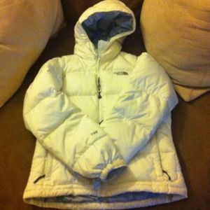 North Face White Down 700 series Jacket