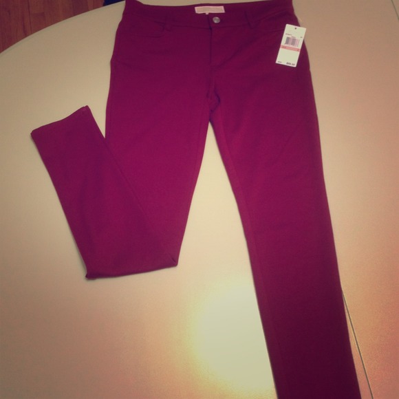 ❌Sold!❌Michael Kors maroon skinny pants