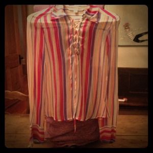 Diane vonFerstenberg silk chiffon blouse