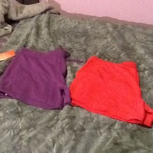 Purple never worn. Pink worn twice.