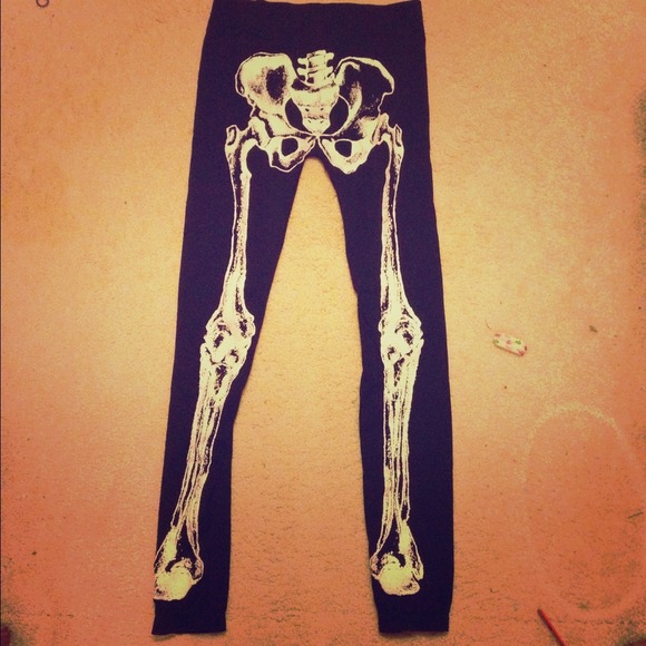 Skeleton leggings