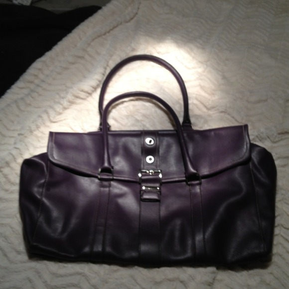 TRADED to @scotlyn* Elegant Large Eggplant Handbag