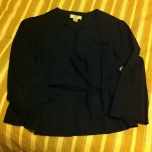 Ann Taylor Black Wrap Blazer; Size 2P
