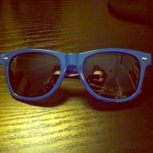Blue Wafer Sunglasses