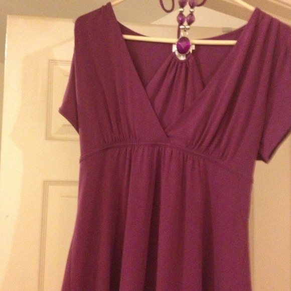 Purple dress top