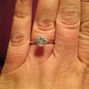 Moissanite ring - sparkles brighter than a diamond