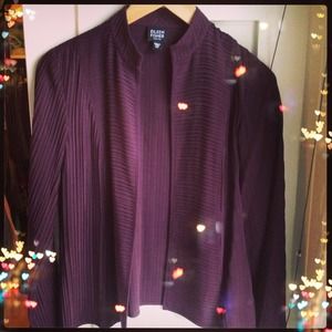 Eileen Fisher Ribbed Jacket sz . SP