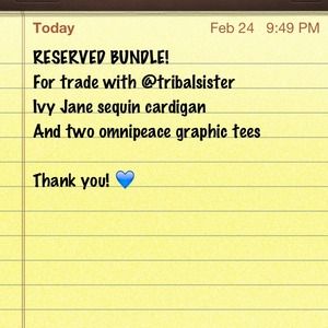 Reserved @tribalsister