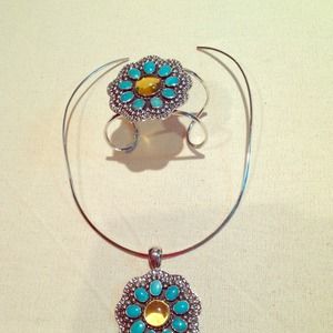 A BRAND NEW .925 Sterling silver set.