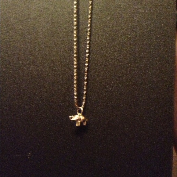 Silver elephant necklace. - Picture 2 of 2