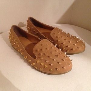 Studded spiked loafers by Foreign Exchange.