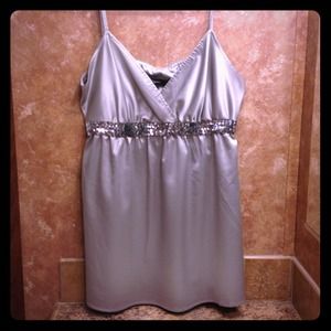 Sparkly grey tank