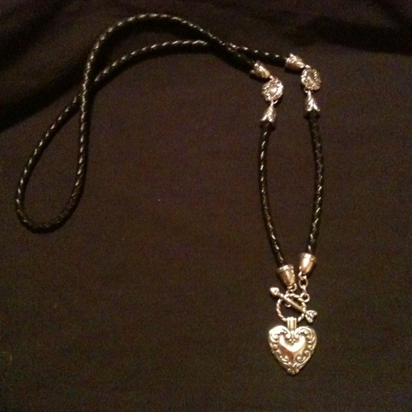 Brighton Braided Leather Cord Necklace