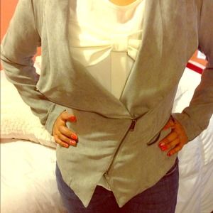 Rampage Velour gray jacket