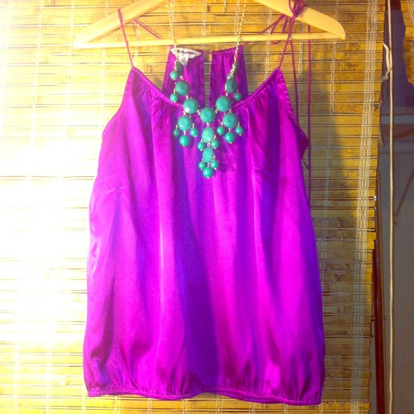 SOLD!!!****Plum satin top