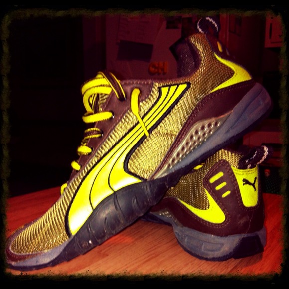 Lime Green and Brown Pumas