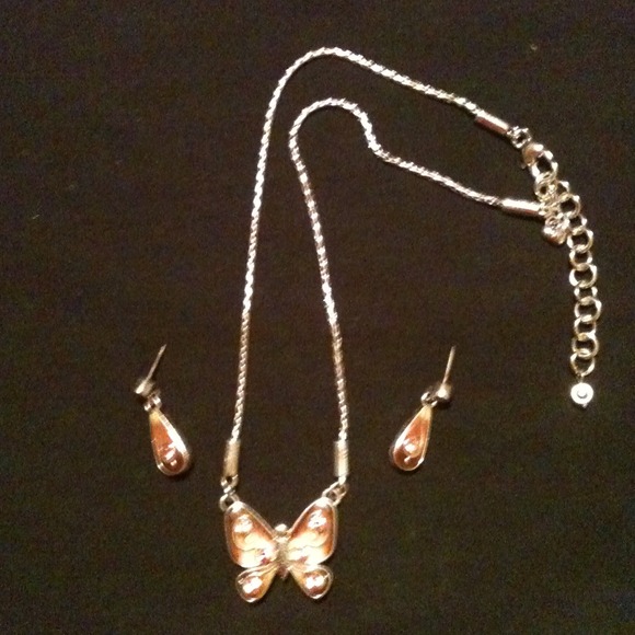Brighton Reversible Butterfly Necklace/Earrings