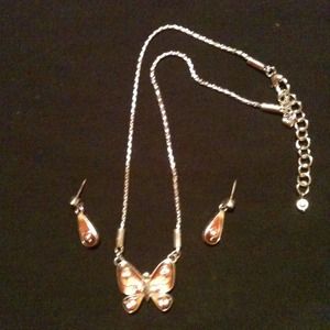 Brighton Reversible Butterfly Necklace/Earrings