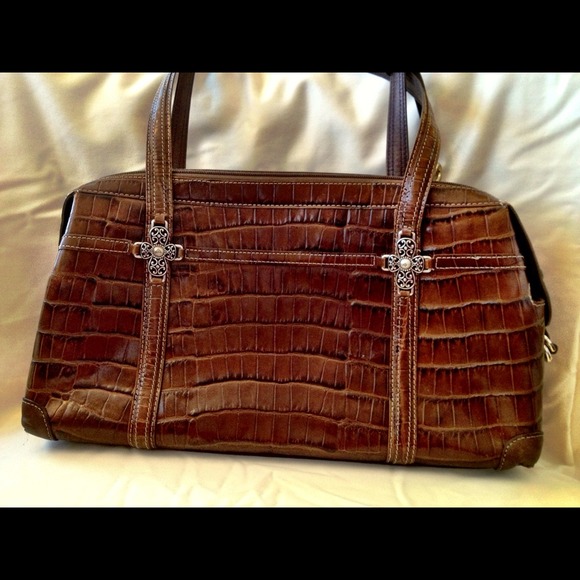 BRIGHTON - Brown Leather Handbag