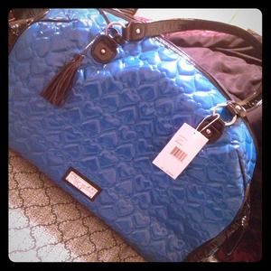 Betsy Johnson Weekender: Be Mine (blue)