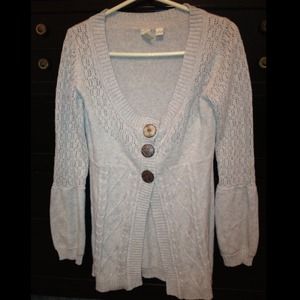 ⛔⛔SOLD in bundle⛔⛔BKE Gray Crochet Sweater