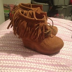 Tan Wedge shoes