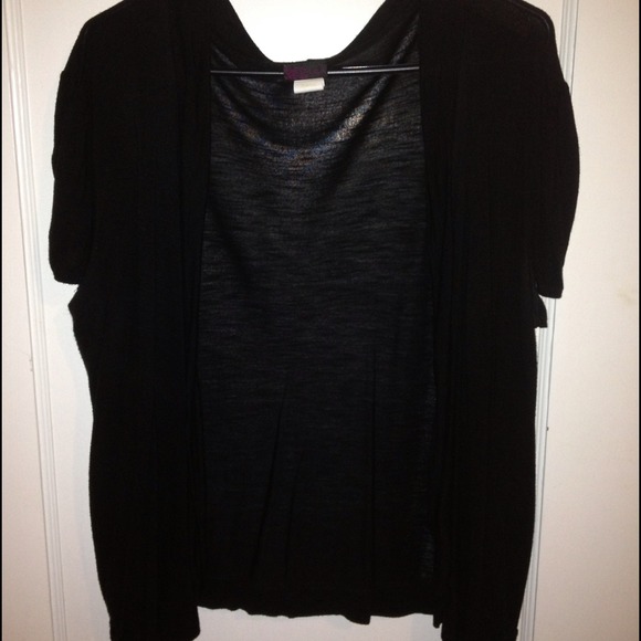 Black sheer over jacket. Size L