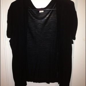 Black sheer over jacket. Size L