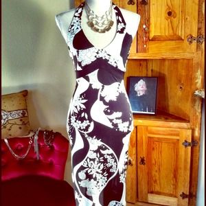 B&W halter dress bundled w/blue Rachel Roy Dress.