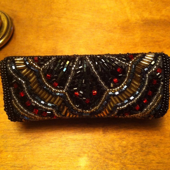 Lipstick case beaded