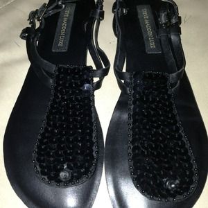 Steve Madden Luxe sequine gladiators