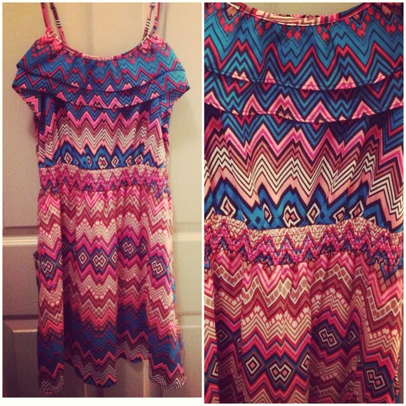 Chevron Printed dress