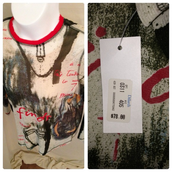 BUNDLED &📦with💗 - Artsy Layered Blouse 🐝 - Picture 3 of 3