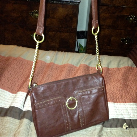 Long brown purse