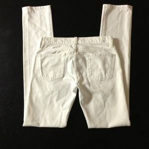 Authentic 7 For All Mankind white skinny jeans