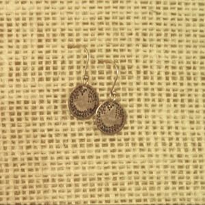 Silver dove earrings