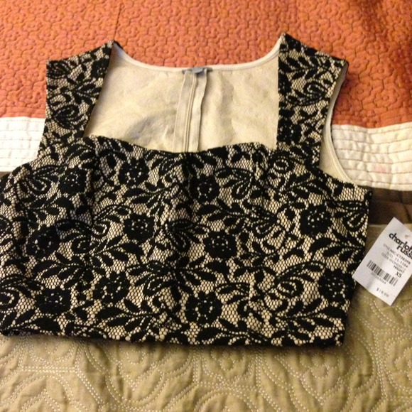 Black and Tan flower print halter top