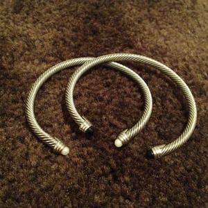 ❌SOLD❌David Yurman inspired bracelet set
