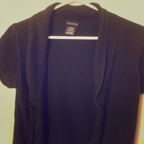 Black Cardigan with detailed Sleeves