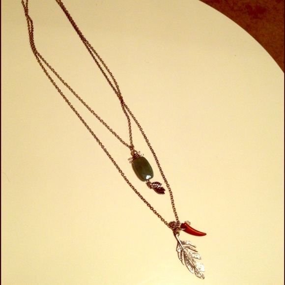 ❌SOLD❌Fossil layered necklace
