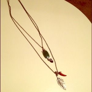 ❌SOLD❌Fossil layered necklace