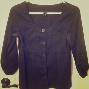 Black Old Navy Baby Doll style Blouse