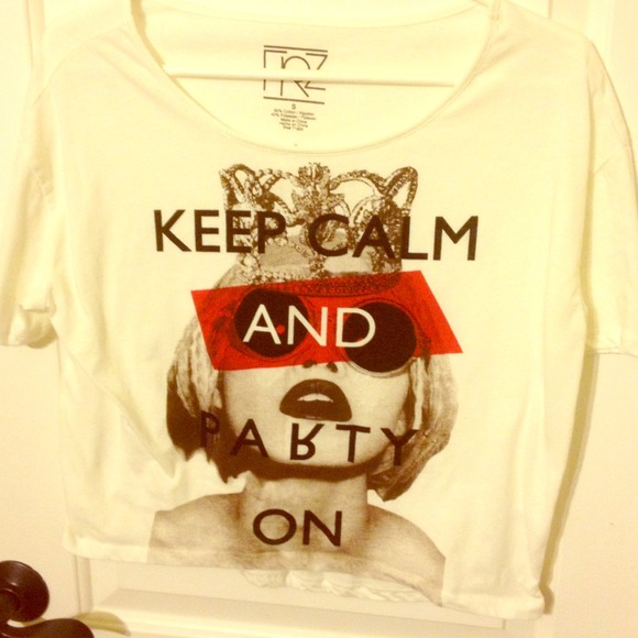 🔮Keep Calm & Party On Crop Top