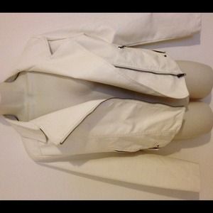 White leather jacket