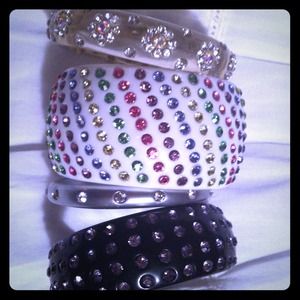 **Reserved**  4 Rhinestone Bangle Bracelets